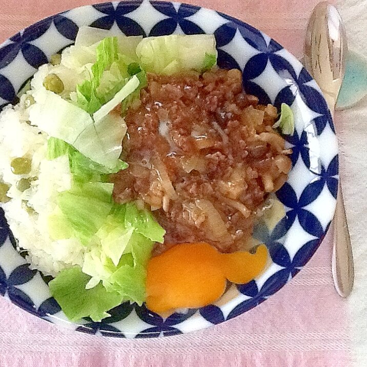 炊飯器/Tacookを使ったロコモコ風簡単カレー